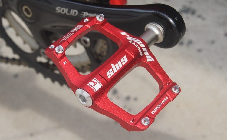 CNC Aluminum Alloy Mountain MTB Bike Pedals Platform 3 Bearings Bicycle Pedal