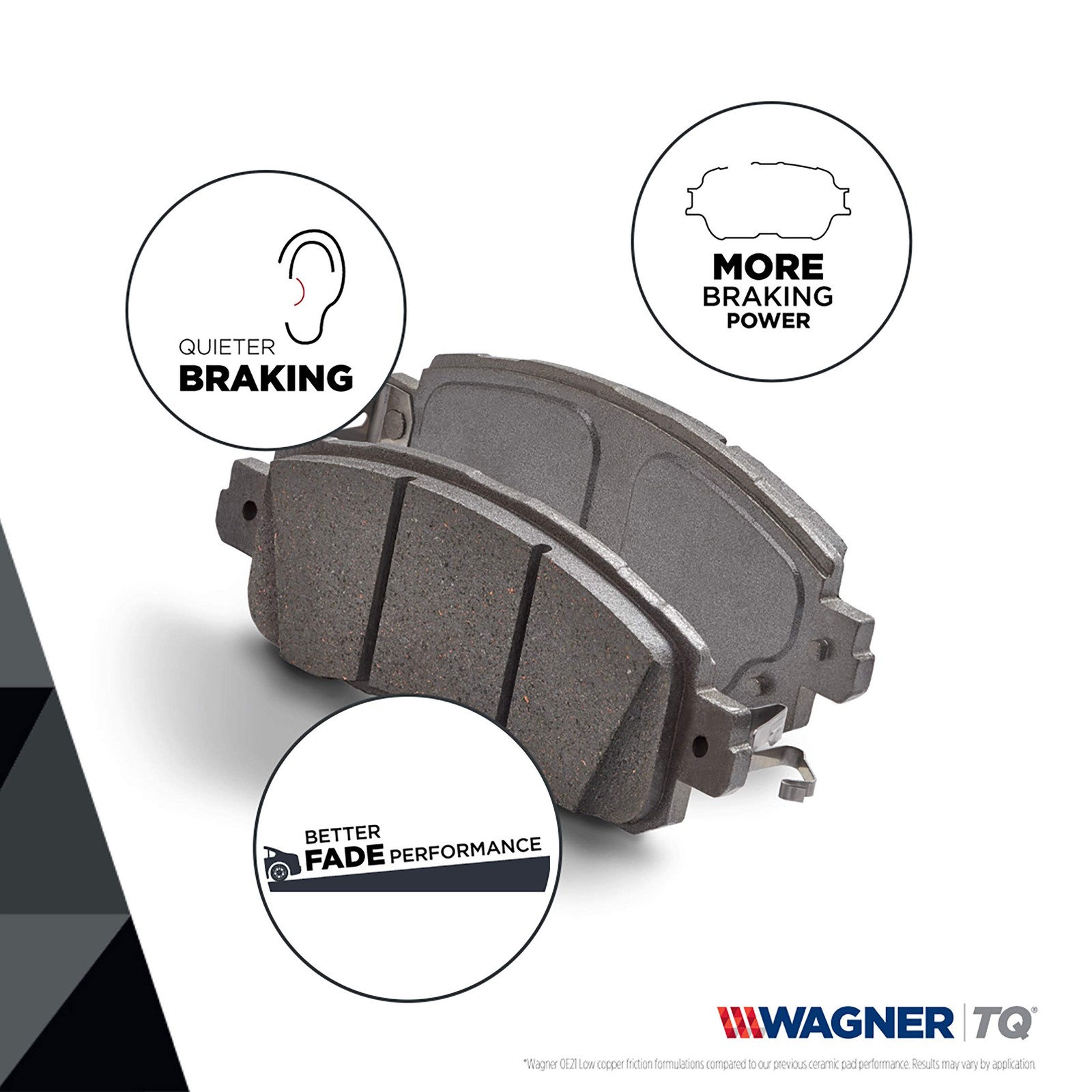 Wagner Brake Thermoquiet Mx818 Semi-Metallic Disc Brake Pad Set