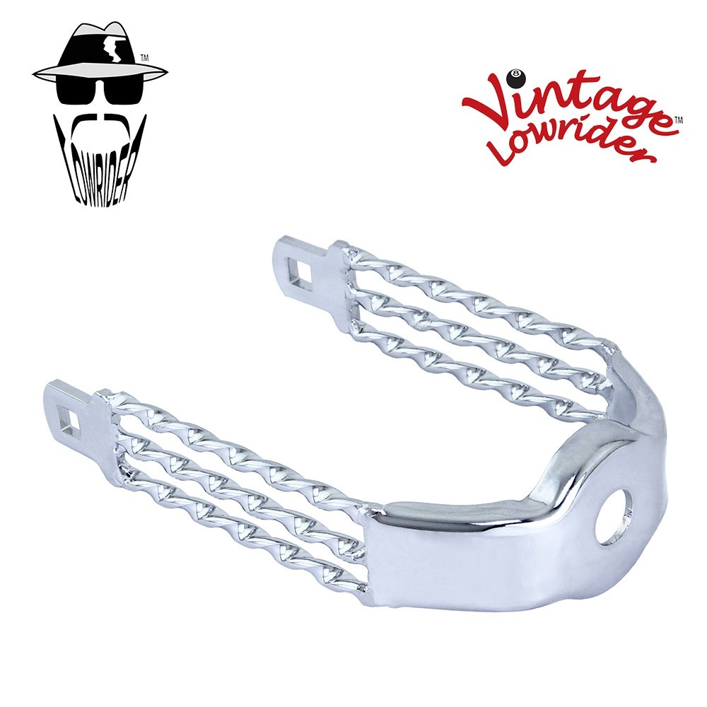 Lowrider Bicycle Spring Fork TRIPLE FLAT Twisted Crown Chrome Cruiser Bike