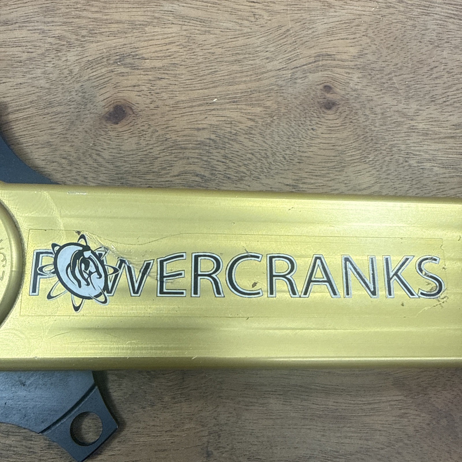 Power Cranks 172.5mm Training Crankset w/ Bottom Bracket Gold