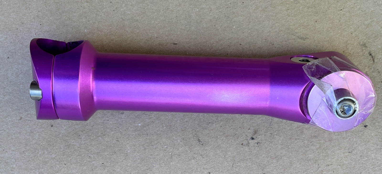 Vintage Ringle Zooka purple anodized threadless stem 1 1/8″, 145mm, 25.4 clamp