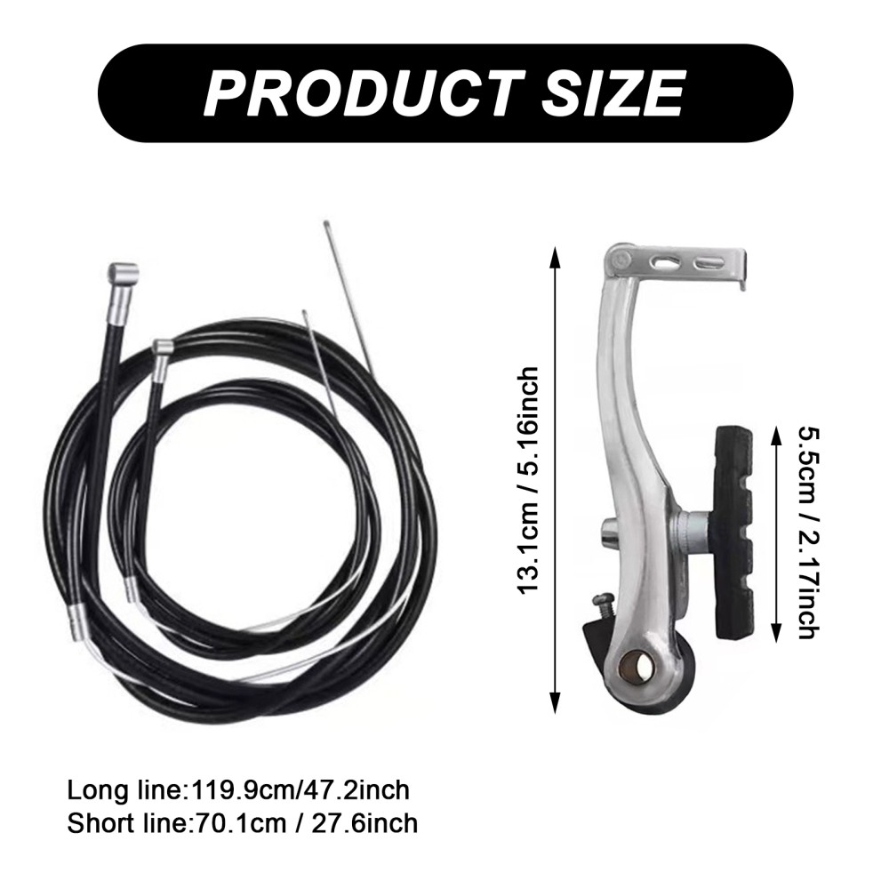 2 Pair Universal Mountain Bike Brake Set V Brake for Front & Rear Bike MTB Brake
