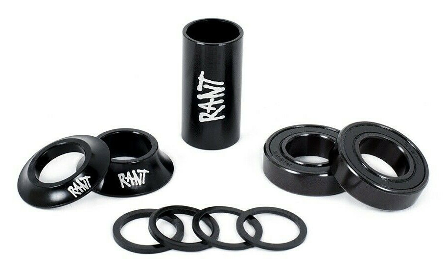 RANT MID BB BOTTOM BRACKET KIT 19mm BMX BIKE SEALED BEARINGS SUBROSA BLACK NEW