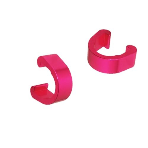 8 Colors C-Clips Clamps Aluminum Alloy Metal U-Clips Buckle MTB BMX 10 pcs Pink