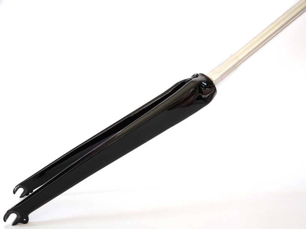 1-1/8″ to 1-1/4″ Road Bike Carbon 700C Tapered Fork Black 580g