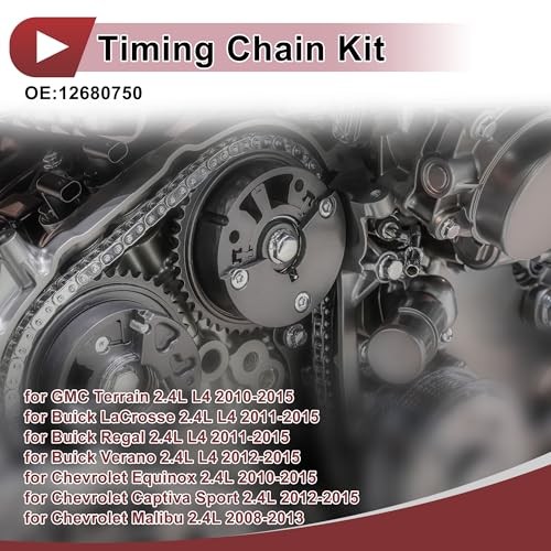 1 Set Engine Timing Chain Kit for GMC Terrain for Buick LaCrosse Regal Verano