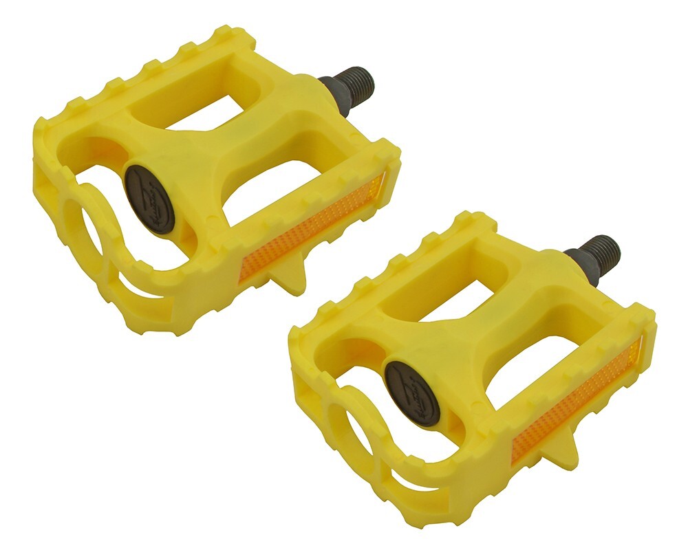 YELLOW Bicycle M.T.B Pedals 861 1/2″ BMX Lowrider Mountain Bike Beach Cruiser.
