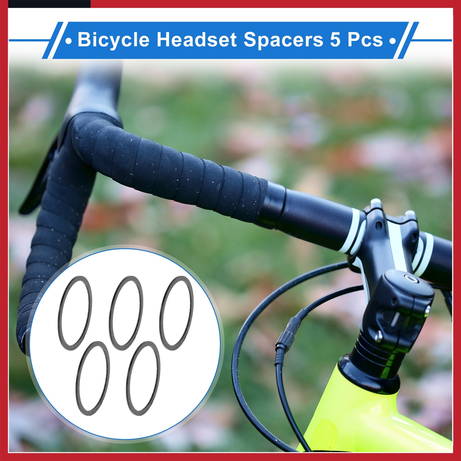 Bicycle Headset Spacers 1mm 31.8mm 1-1/4″ Carbon Fiber Gloss Carbon Fiber