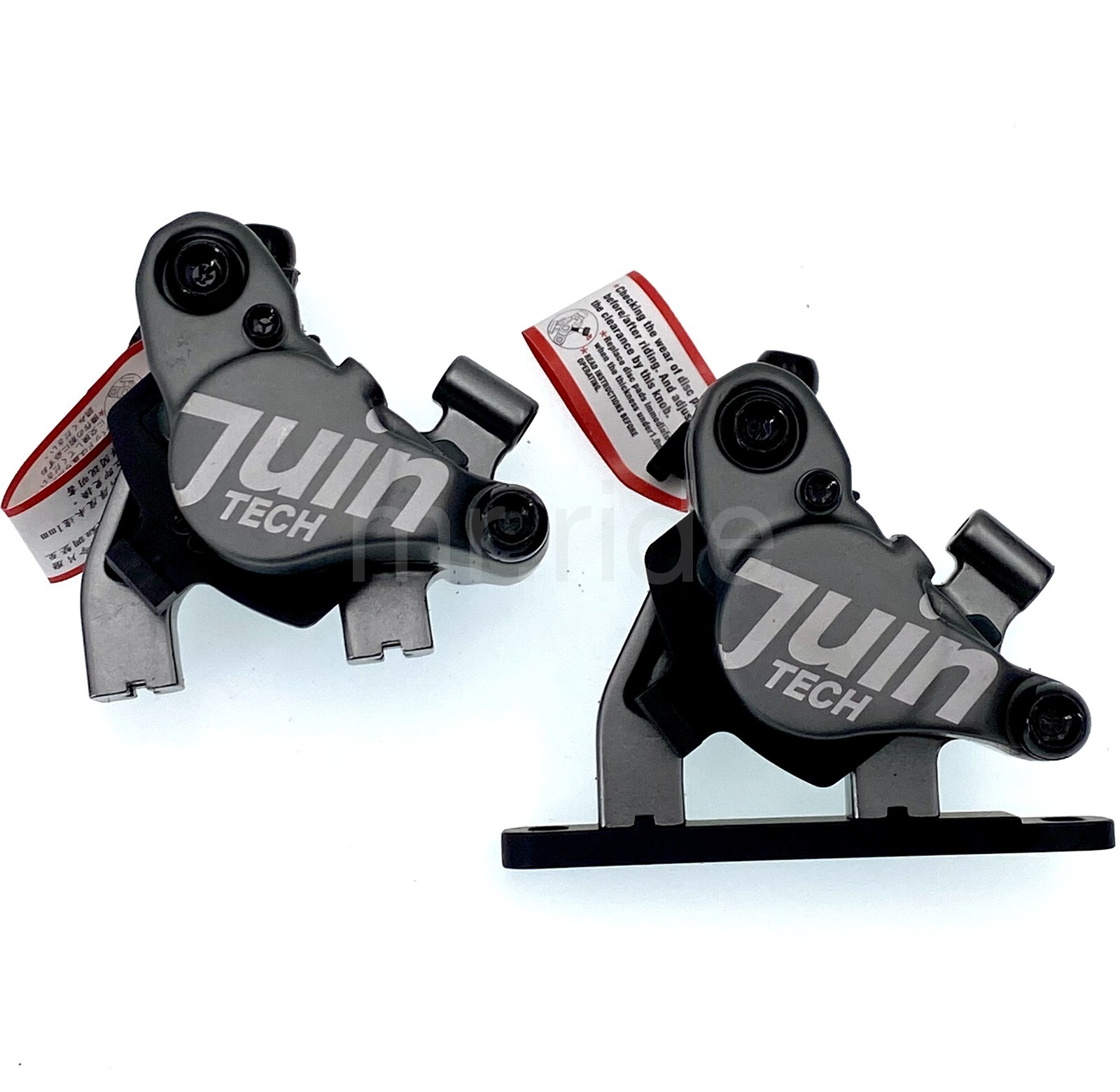 Juin Tech F1 Cyclocross CX Cycling Bike Disc Brake Calipers w/Flat Mount Gray