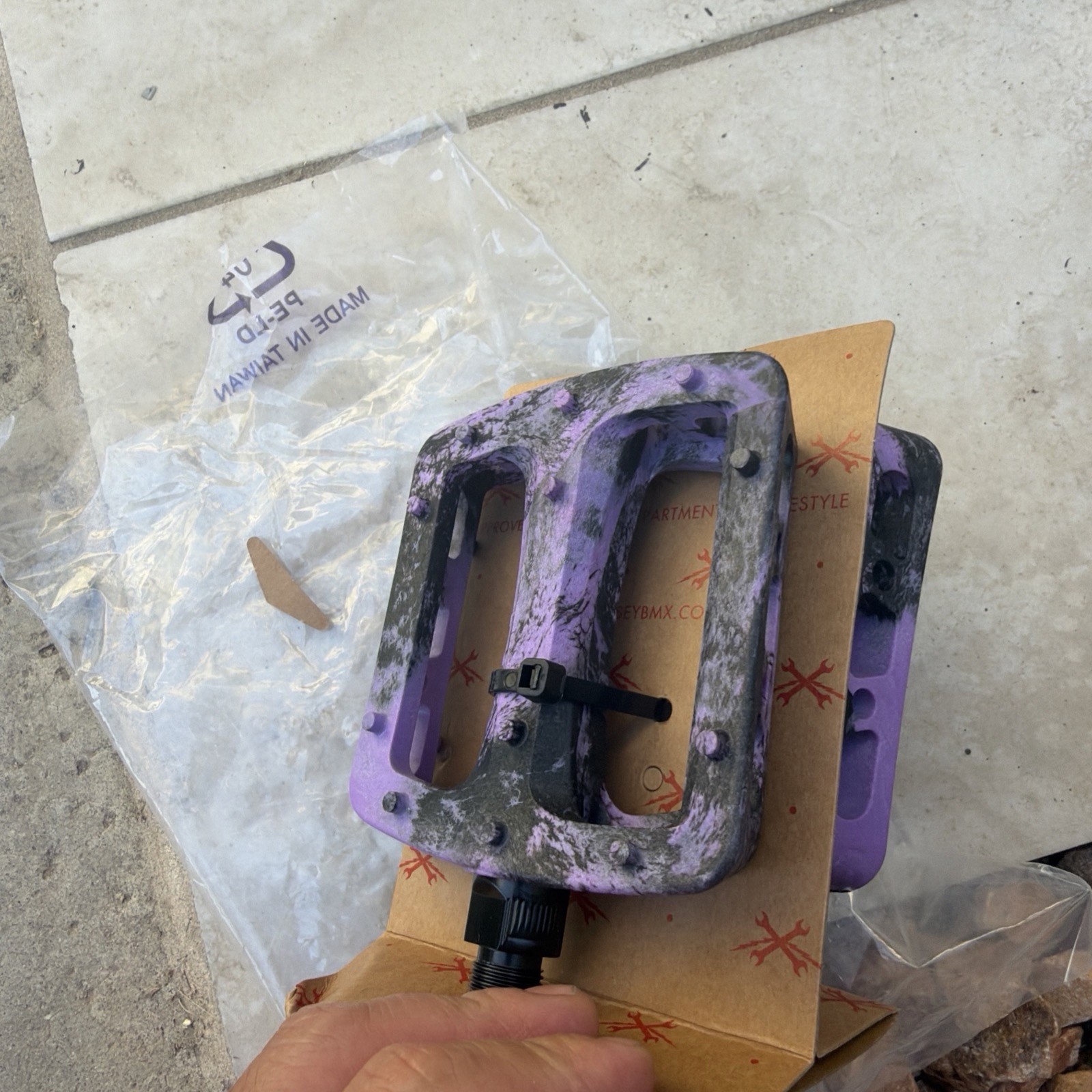 ODYSSEY Twisted Pro PC Pedals Purple/Black swirl 9/16
