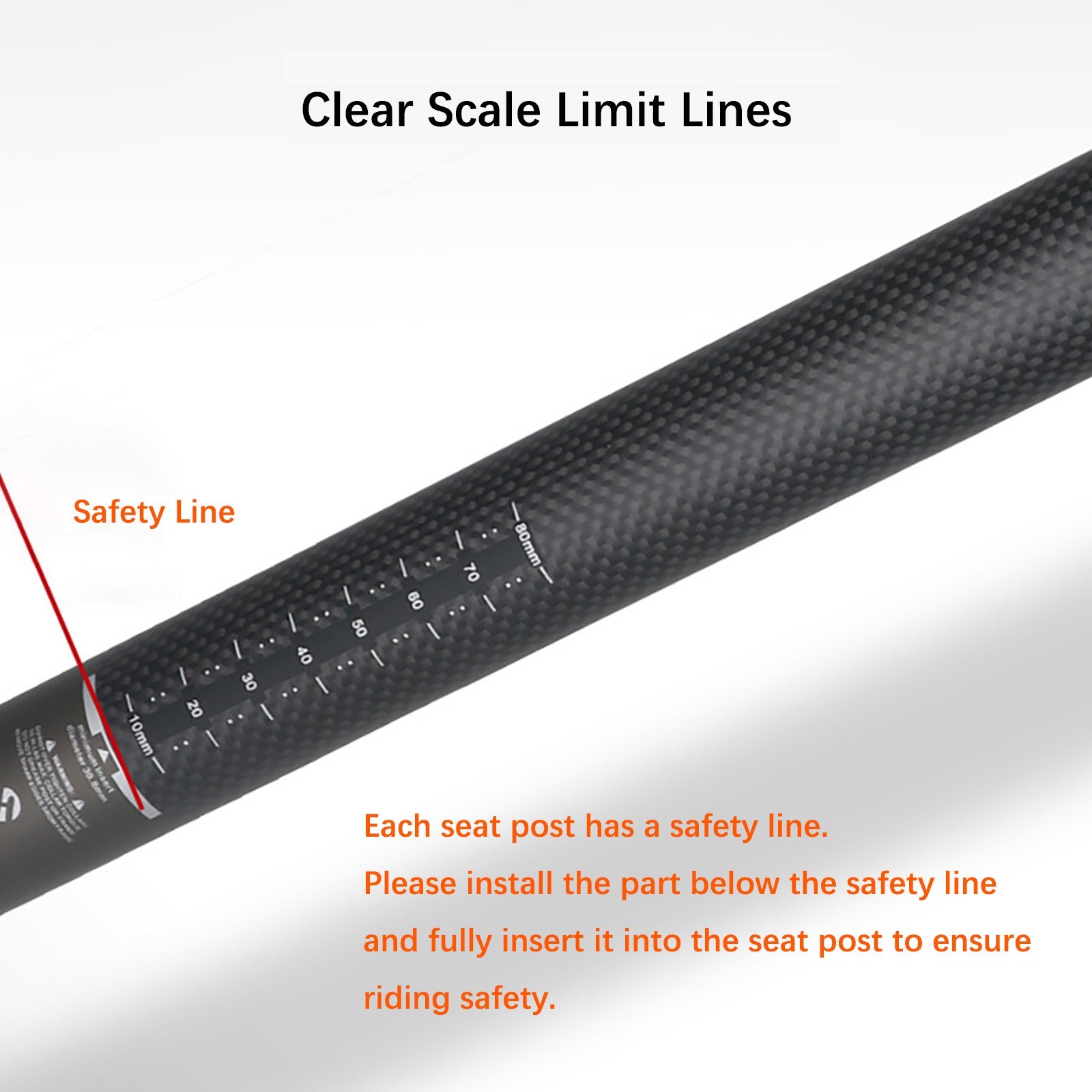 3K Carbon Fiber Bike Tube Seatpost Cycling Racing Road Bicycle Seat Post 27.2mm