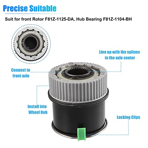 1 Pair 4WD Front Manual Wheel Locking Hub 1C3Z-3B396-DA for Ford F250 F350