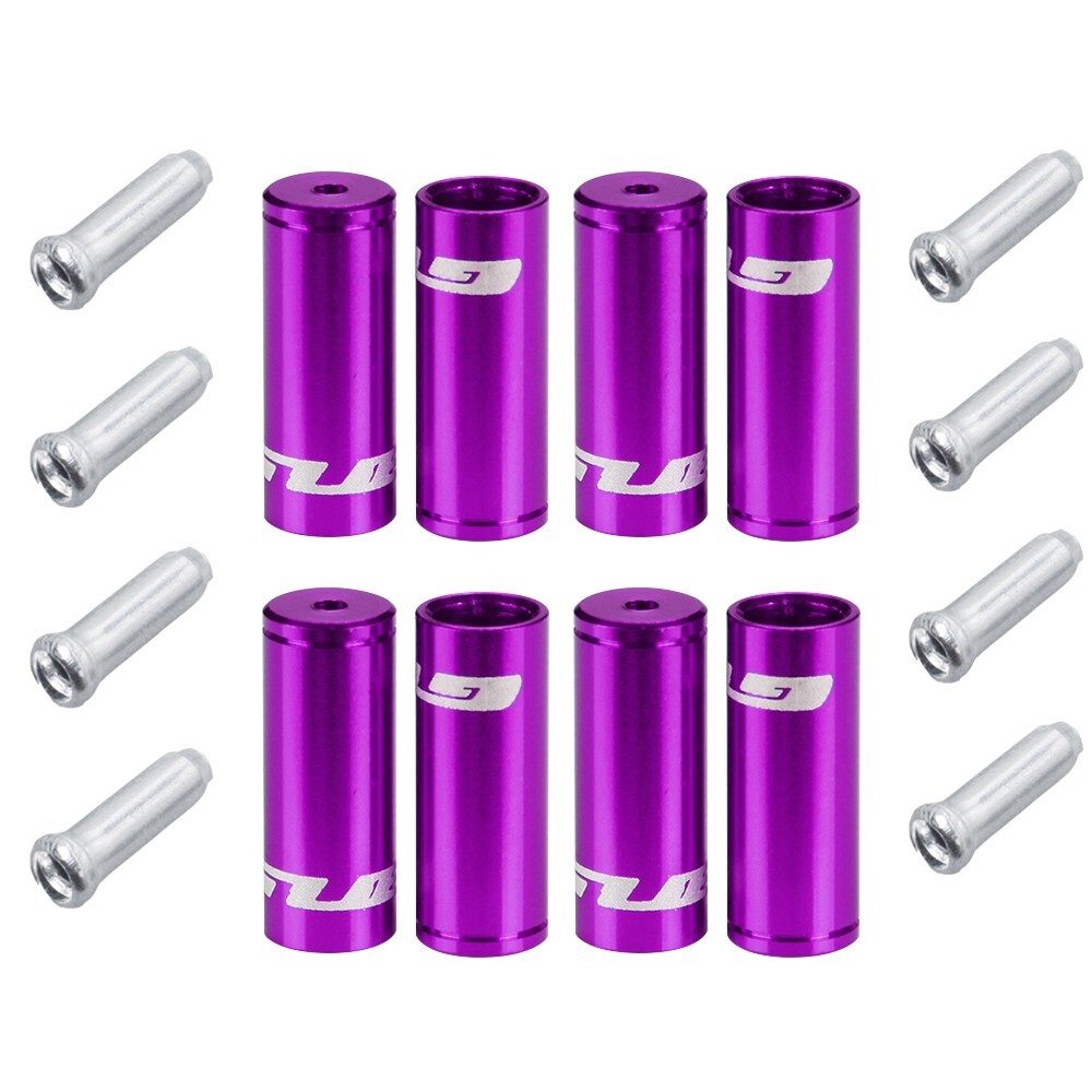 GUB Bicycle Brake Shifter Cable Ferrules 4mm 5mm Jagwire Cable Ends 12 pc Set