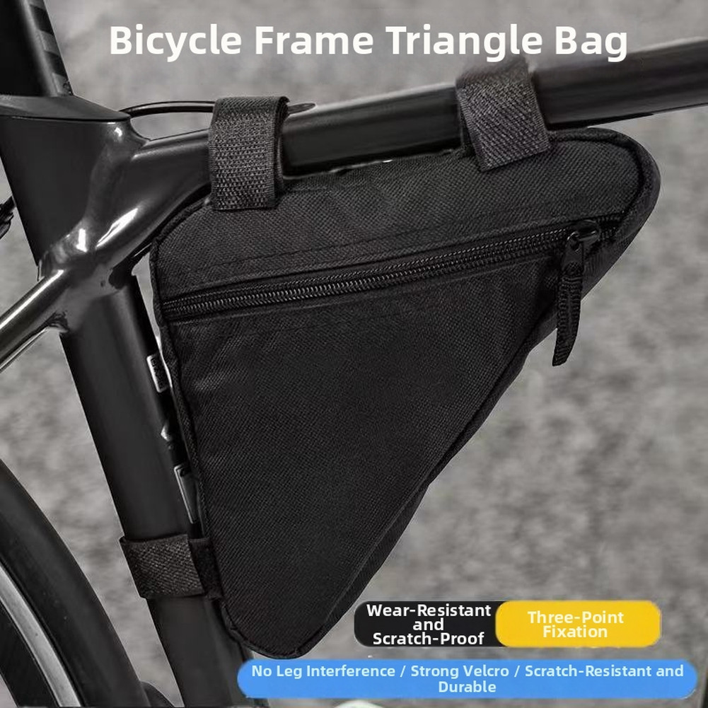 Oxford Waterproof Bike Bag Triangle Shape 20x20x27 cm for MTB Road Use