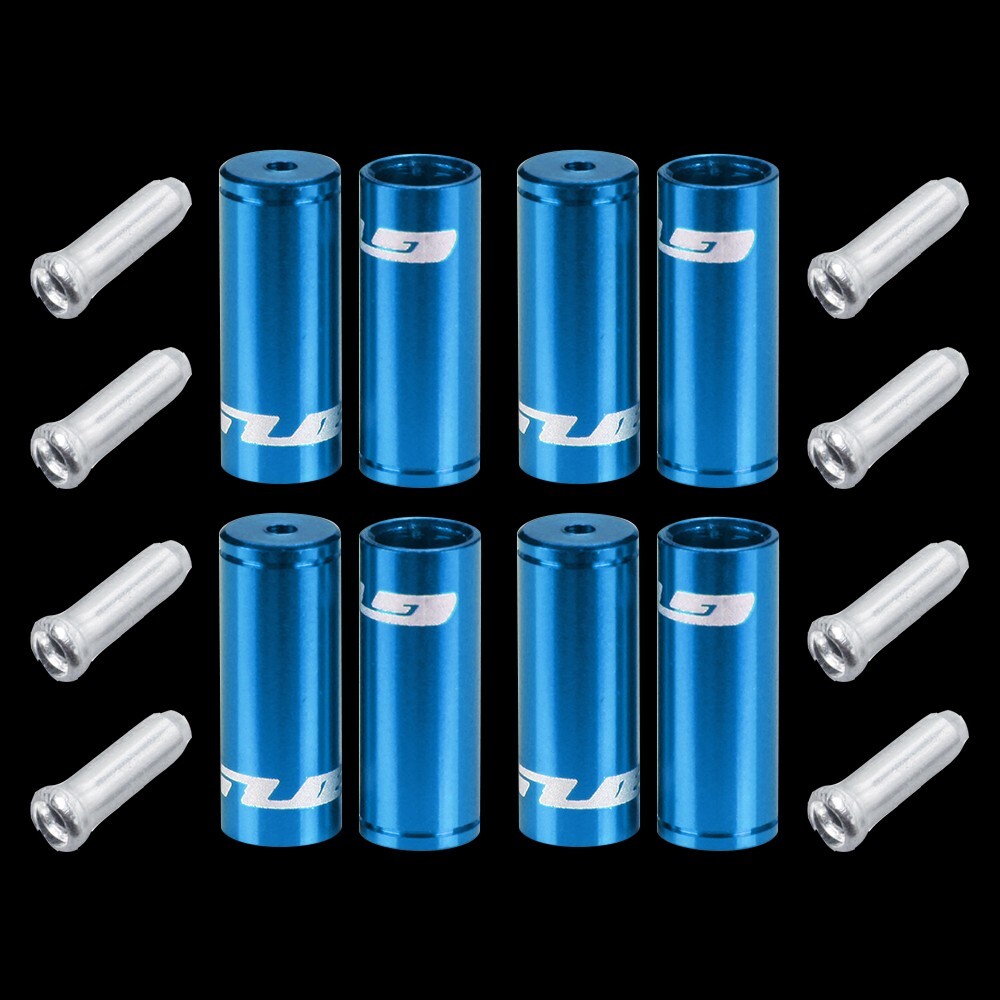 GUB Bicycle Brake Shifter Cable Ferrules 4mm 5mm Jagwire Cable Ends 12 pc Set