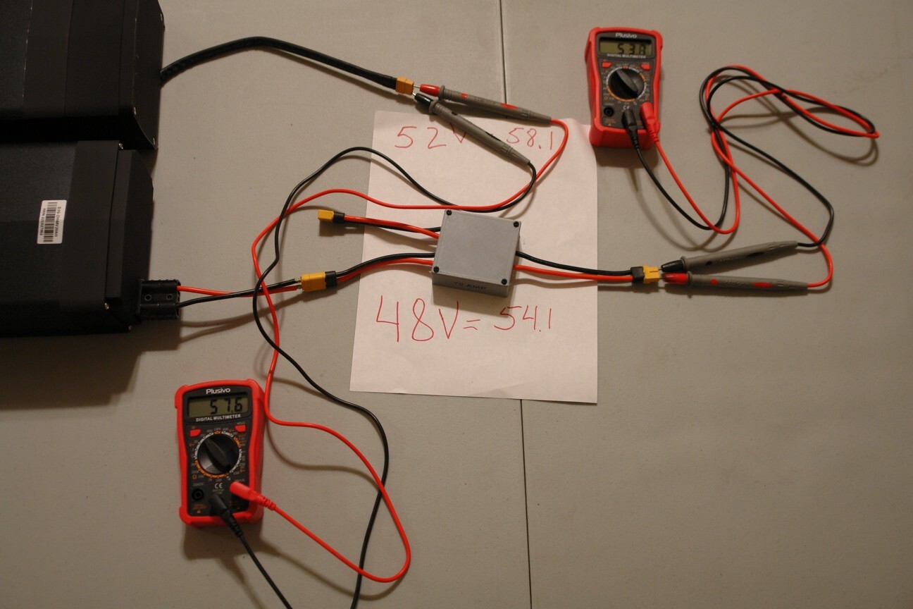 E-Bike Multi-Battery Discharge Converter for 3 batteries,XT60 