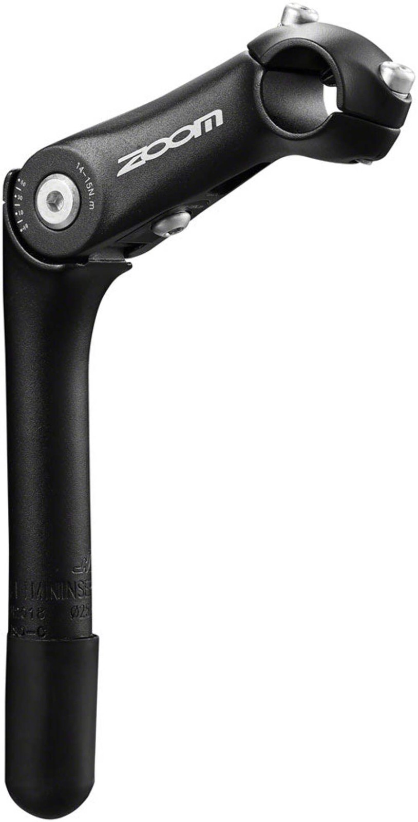 Zoom Quick Comfort Adjustable Stem 100mm Stem 25.4mm Clamp 1 in Steerer Silver