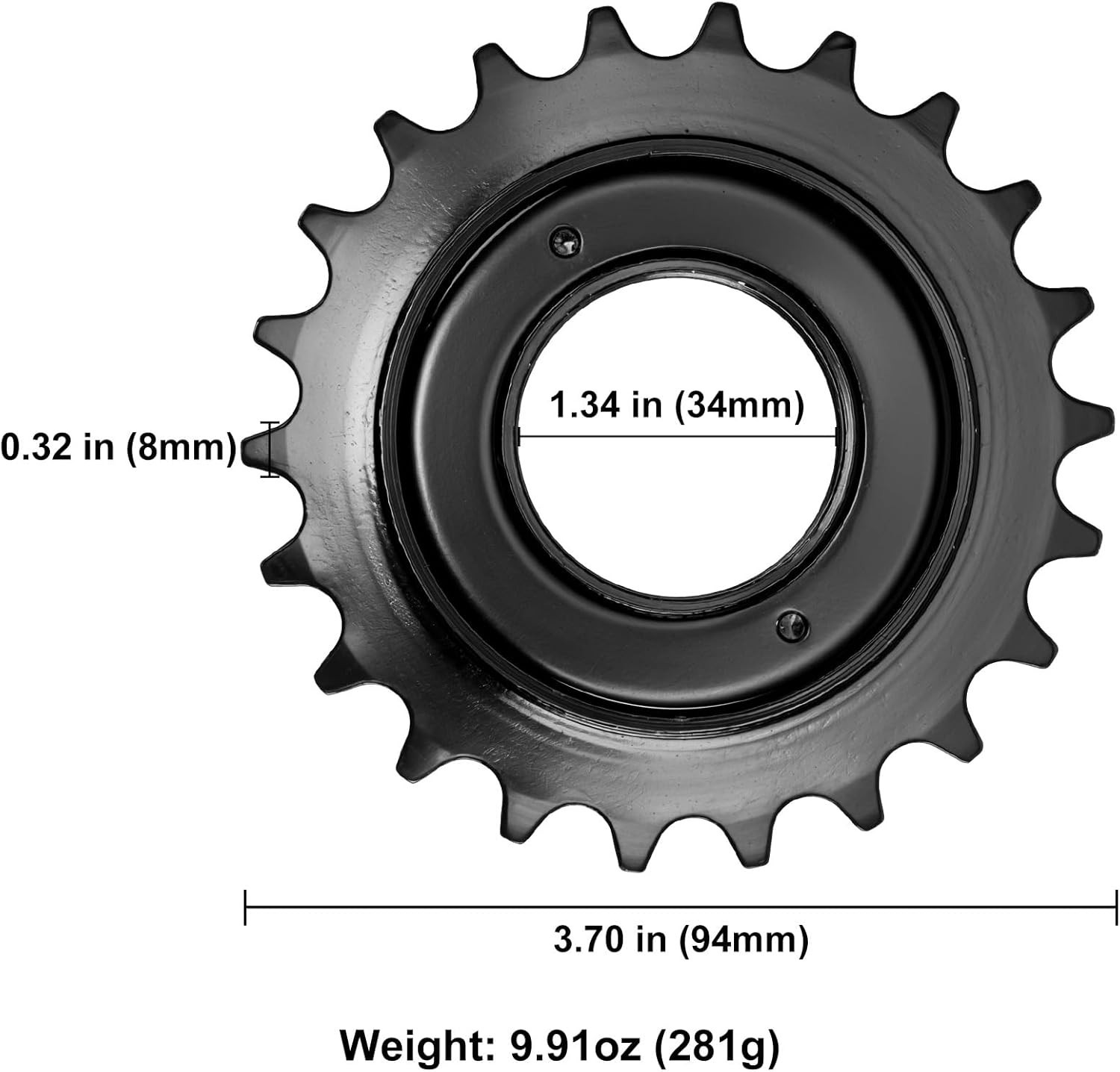 22T High-Tensile Steel Bicycle Freewheel – Threaded Type Compatible Parts