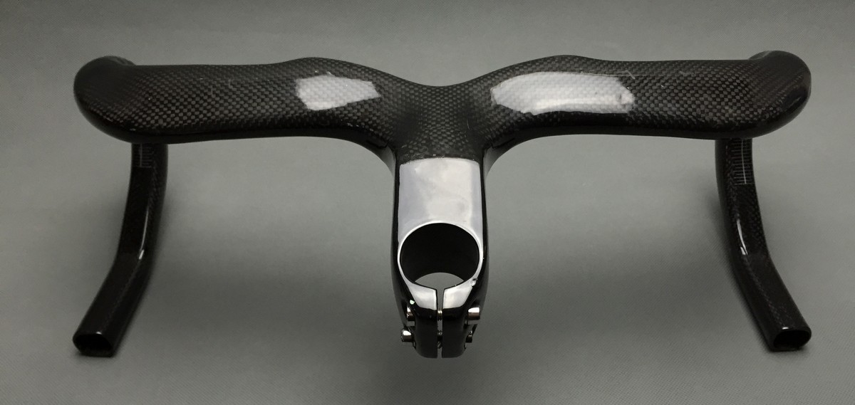 400/420/440mm Cycling Integrated Handlebar Stem Carbon Fiber Road Bike Drop Bar