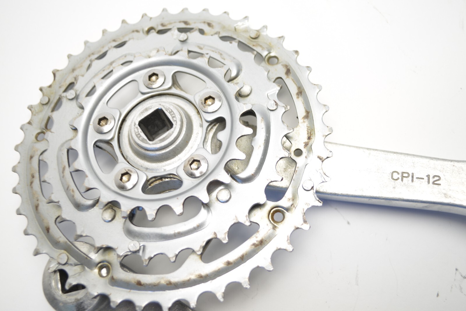 VINTAGE CPI-12 BICYCLE 170 MM 42/32/22 TOOTH 5 PIN CRANKSET 58 MM BCD
