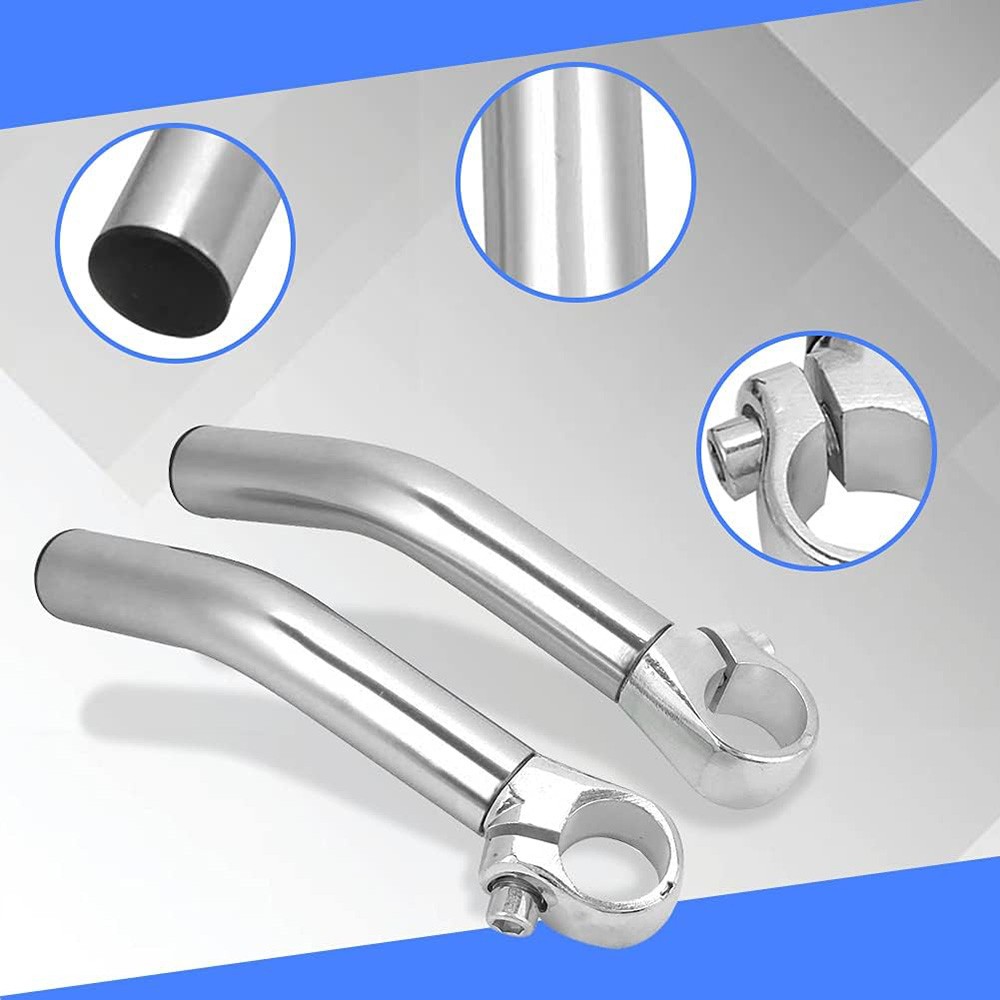 1Pair Alloy Bicycle Handlebar End Grips 22.2mm MTB Mountain Bike Handle Bar Ends