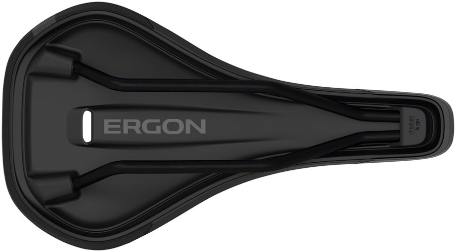 Ergon SM Enduro Comp Saddle – Black Medium/Large Synthetic, Chromoly Rails