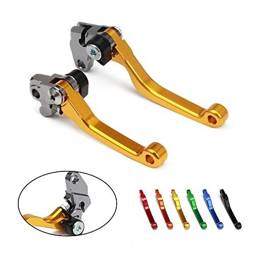 Dirt Bike Clutch Brake Lever for RM85 2005-2017, RM125/250 2004-2008, Gilt Gold