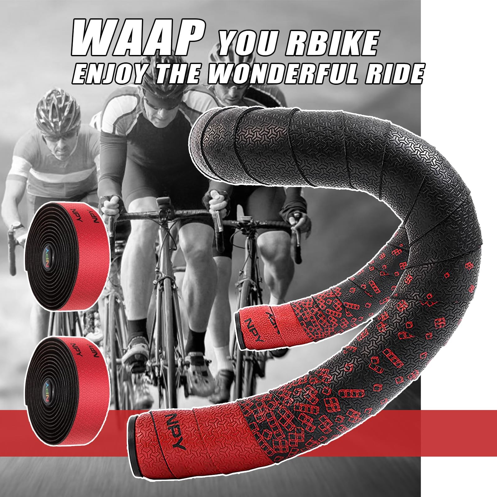 2pcs Bike Handlebar Tapes, Road Bicycle Bar Tape, Absorbent Bicycle Handle Ba…