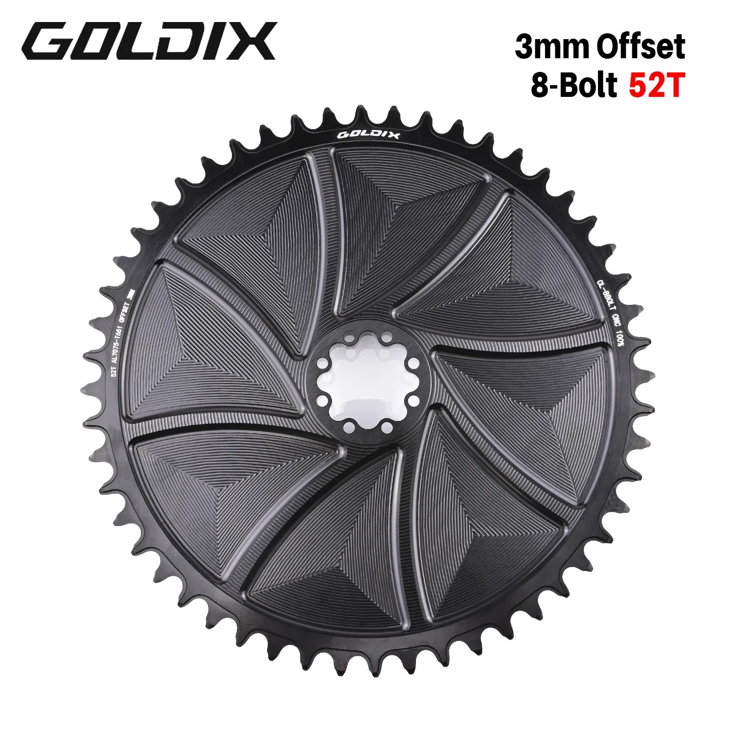 8-Bolt Bicycle Chainring 40-58T Narrow Wide Direct Mount Road Bike Chainwheel
