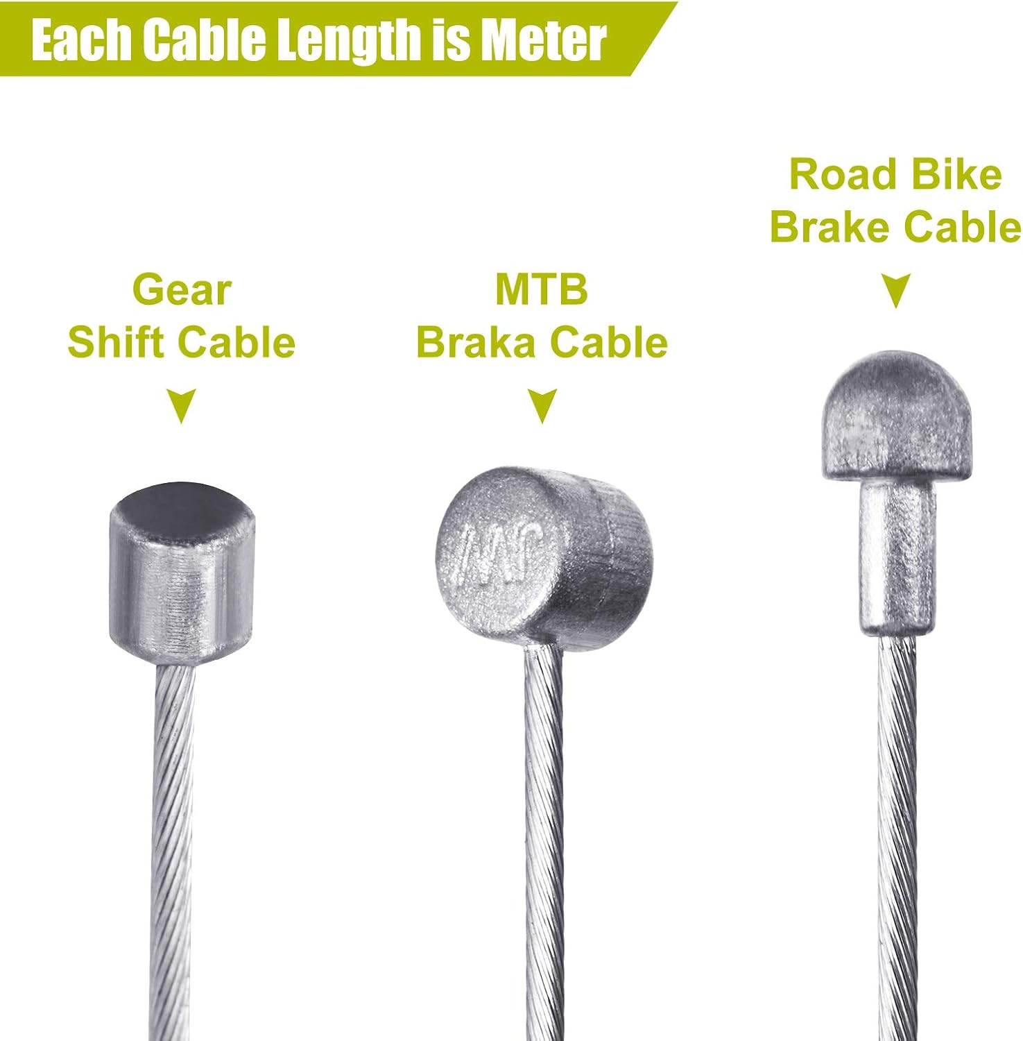 Universal Bike Brake Cable Kit Derailleur Bicycle Shifter Cable Housing Set Tran