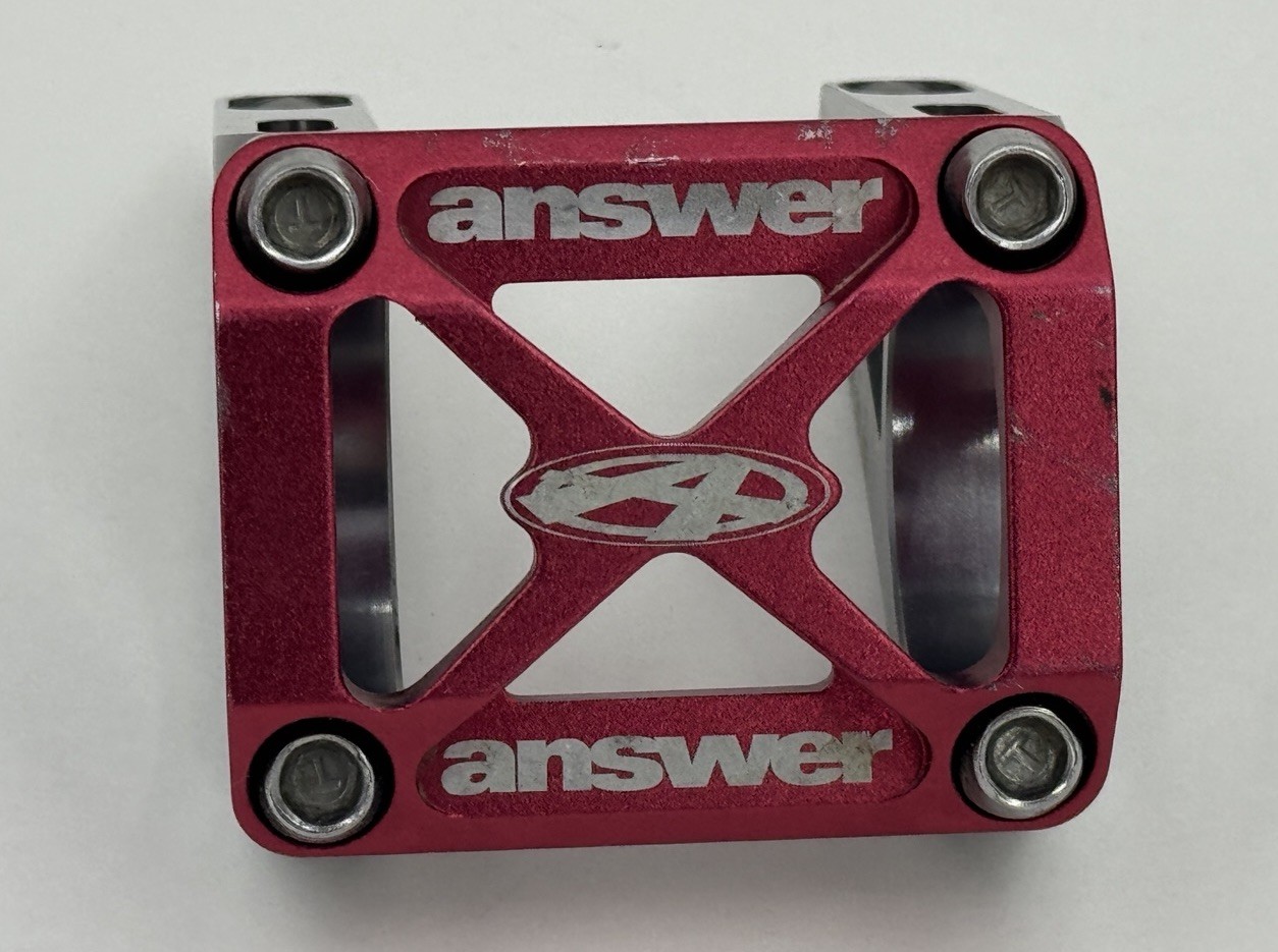 Answer Direct Mount ROVE DH Stem 45 50 55 mm Adjustable Reach RARE RED MINT COND