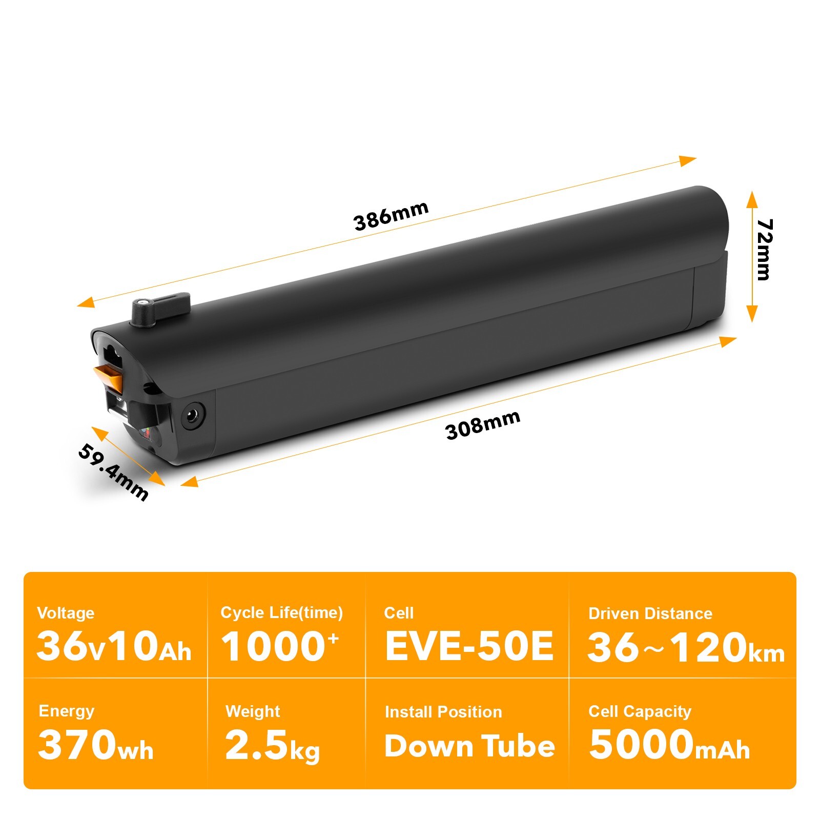 Aventon Ebike Battery 36V 10Ah for Soltera.2 and Soltera.2 Step-Through Battery