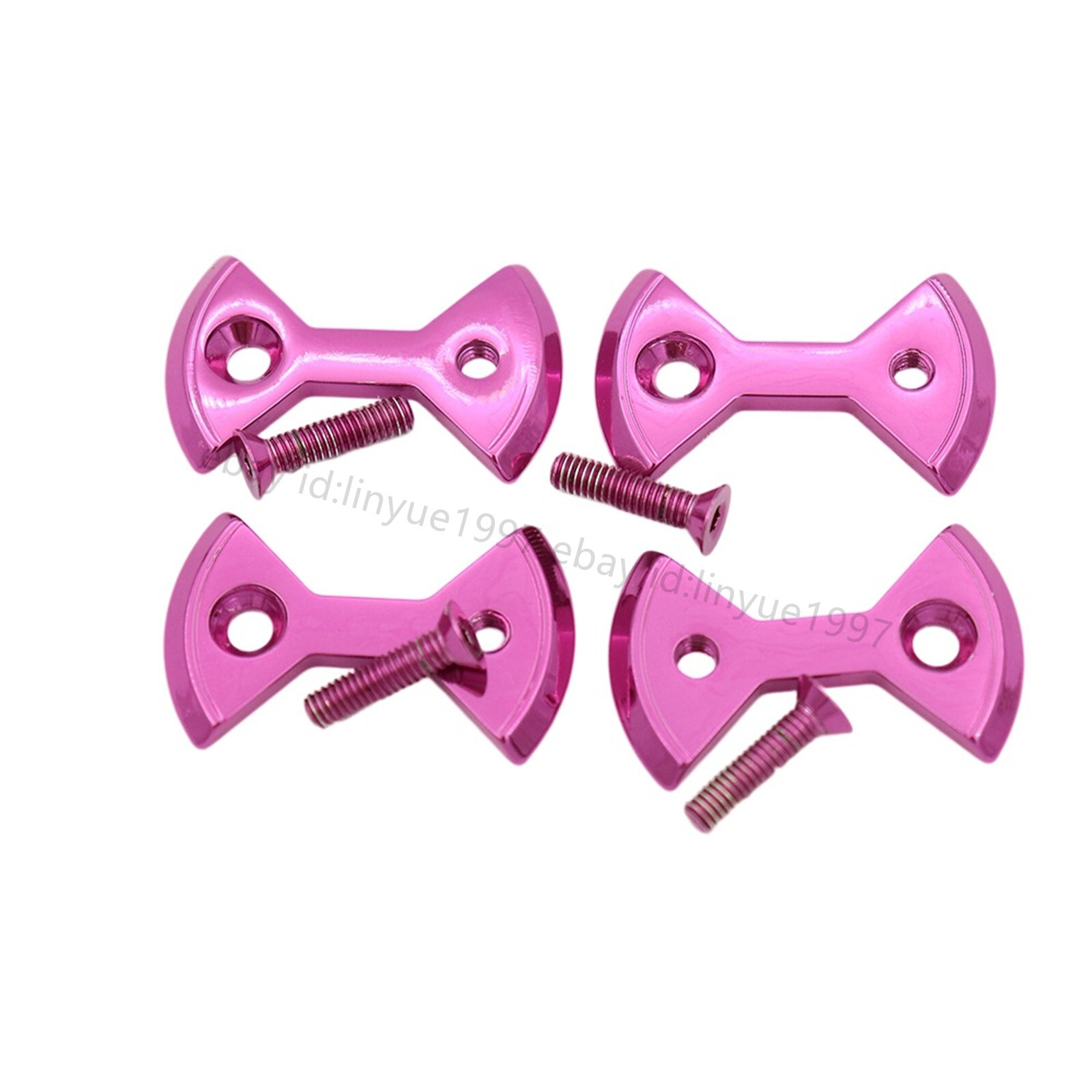Titanium/Ti Pedal Plate/Bow tie* 4pc fit SpeedPlay Zero&Light Action-8 color