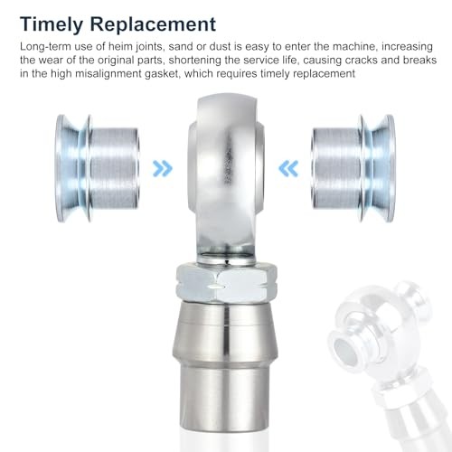 PCS High Misalignment Spacer Heims,Rod End,Ends Heim Joint 5/8″ to 1/2″ 4