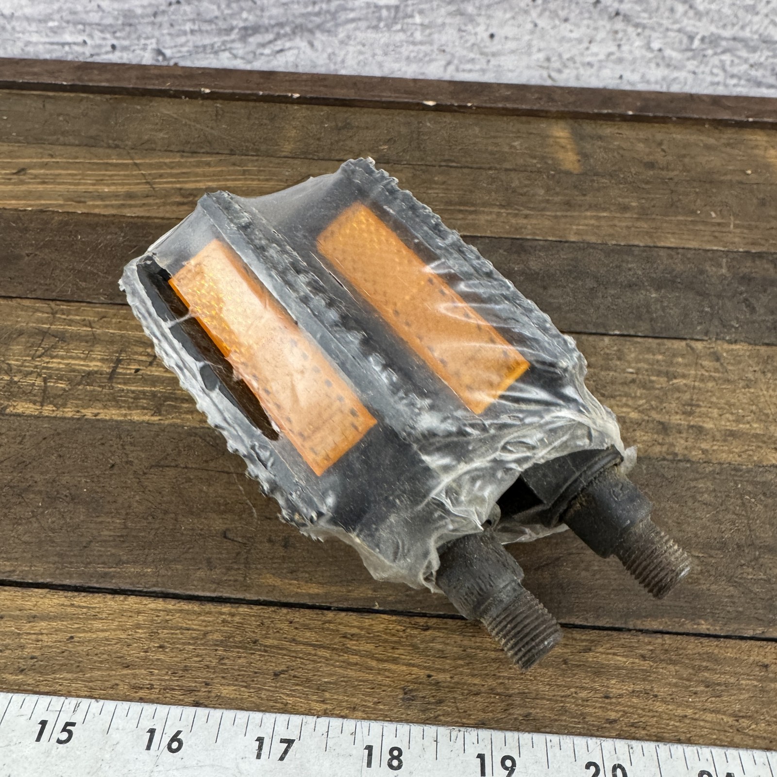Vintage Union BMX Bicycle Pedals Pair 1/2″ NOS NEW Reflectors Germany OPC