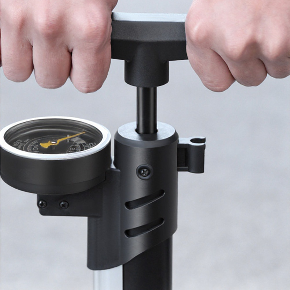 Vertical Mount Bicycle Pump with Extended 180 Degree Rotating Hose 160 PSI