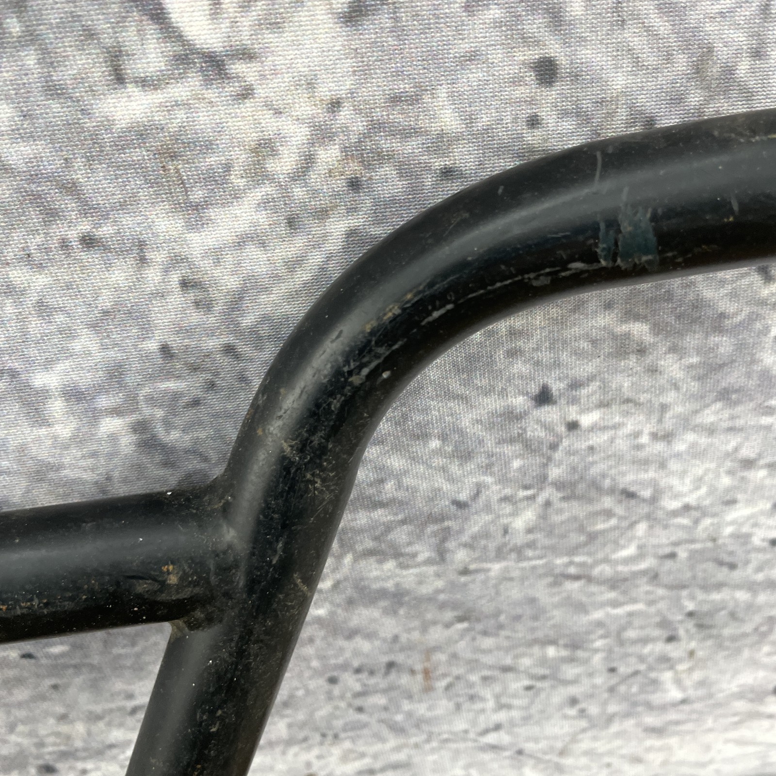 BMX Bike Handlebars Black Steel Tall Rise 9in 28 Inch Wide Retro Freestyle 920g