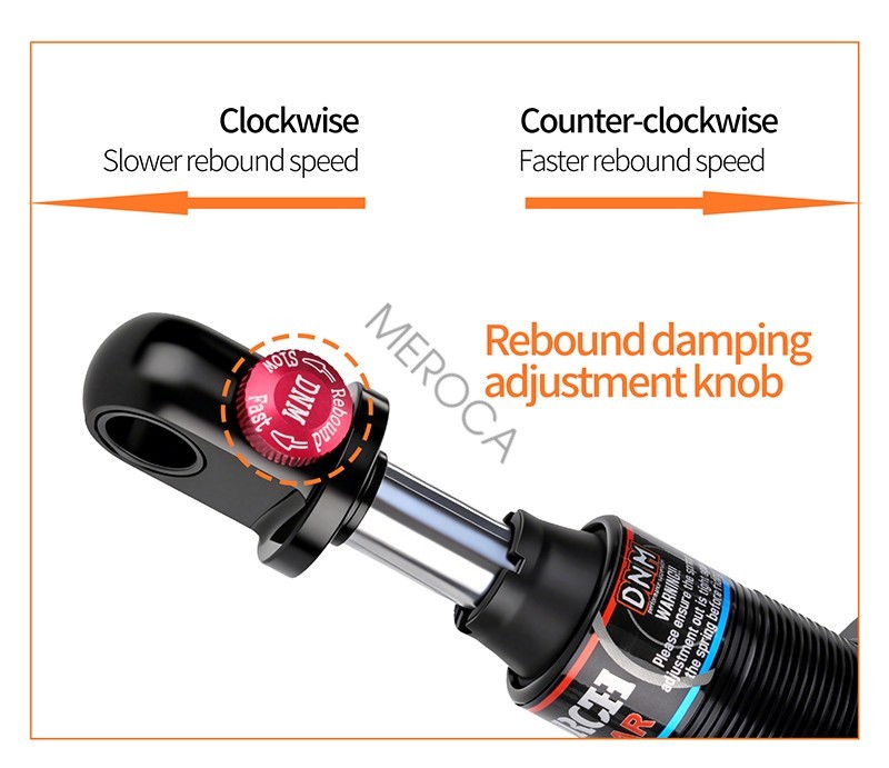 DNM DV-23AR Mountain Bike Biycle Coil Spring Rear Shock 125/150/165/190/200mm