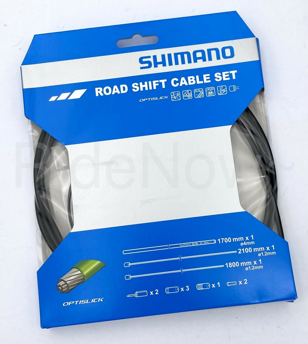 New Shimano Optislick Shift Derailleur Road Bike cable & Housing set Black