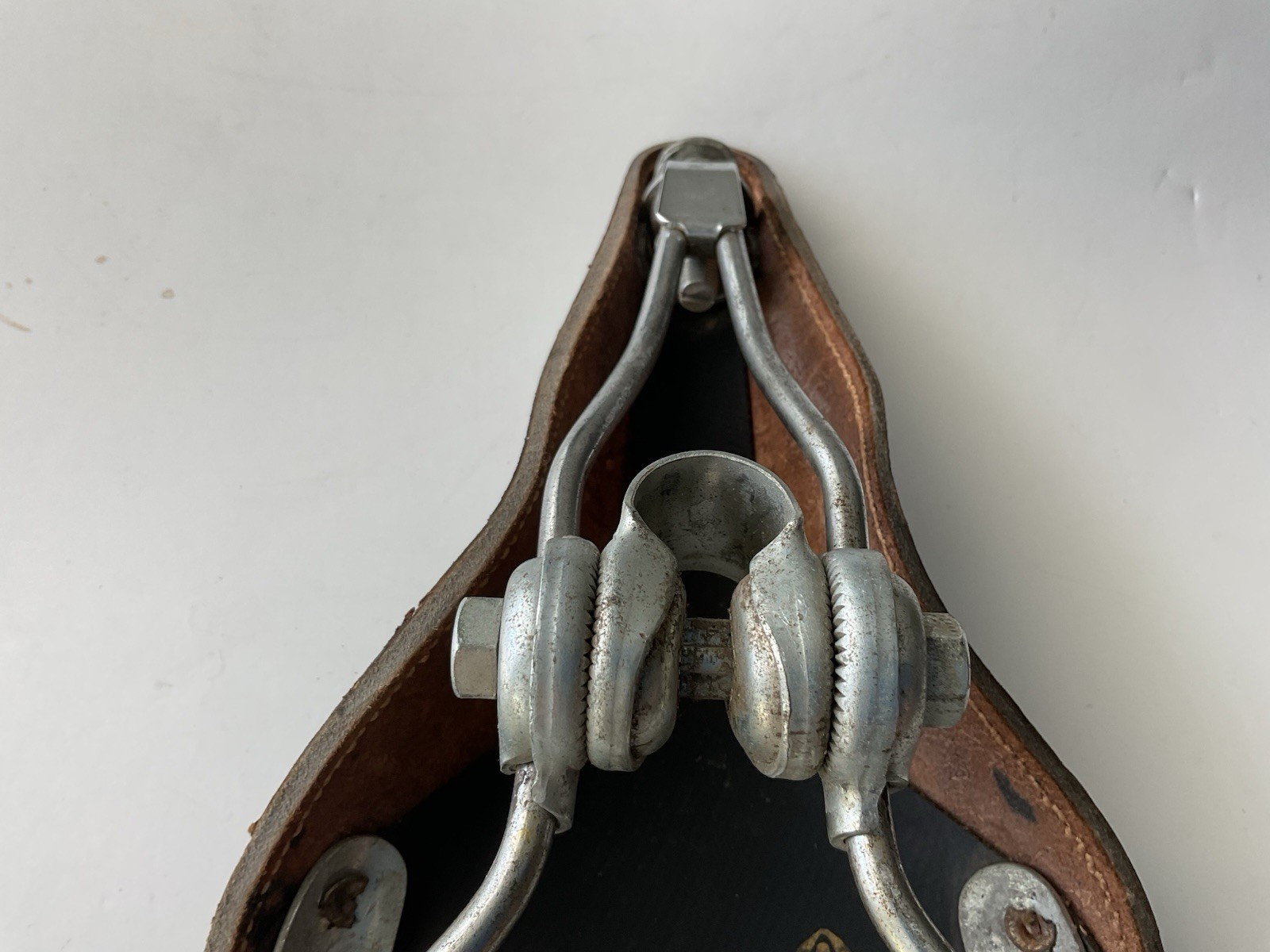 Fuji Belt Leather Saddle Seat Stitched NOS 70’s Vintage Japan Race Road Bike