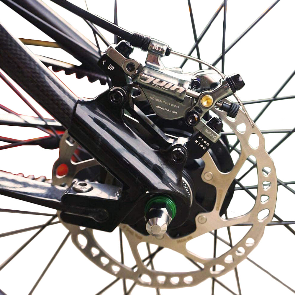 JUIN TECH M1 Hydraulic MTB E-bike Disc Brake set 160mm w/ Rotor (F+R) , Black