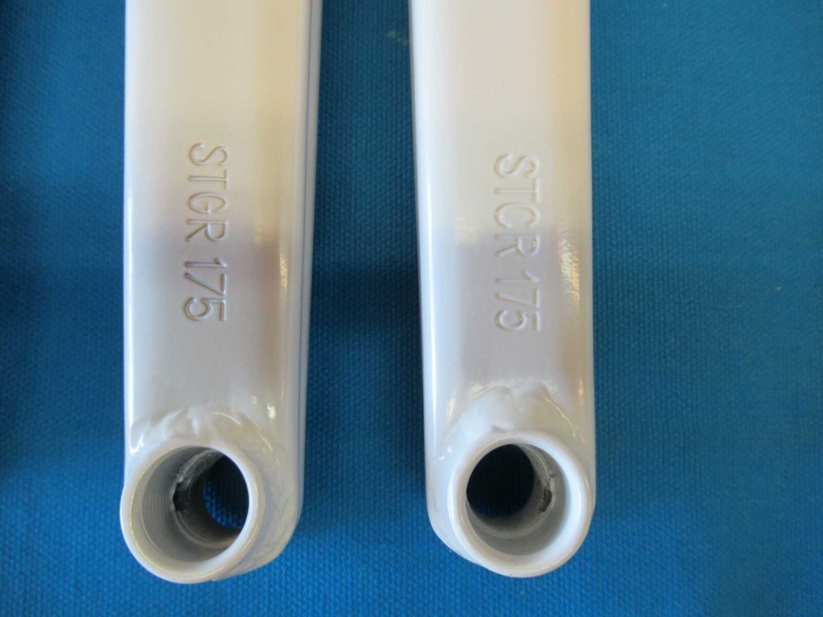 SE Bike BMX Bicycle V-Ridge Crank Cromo White 3 Piece Set 175 mm with Axle -New