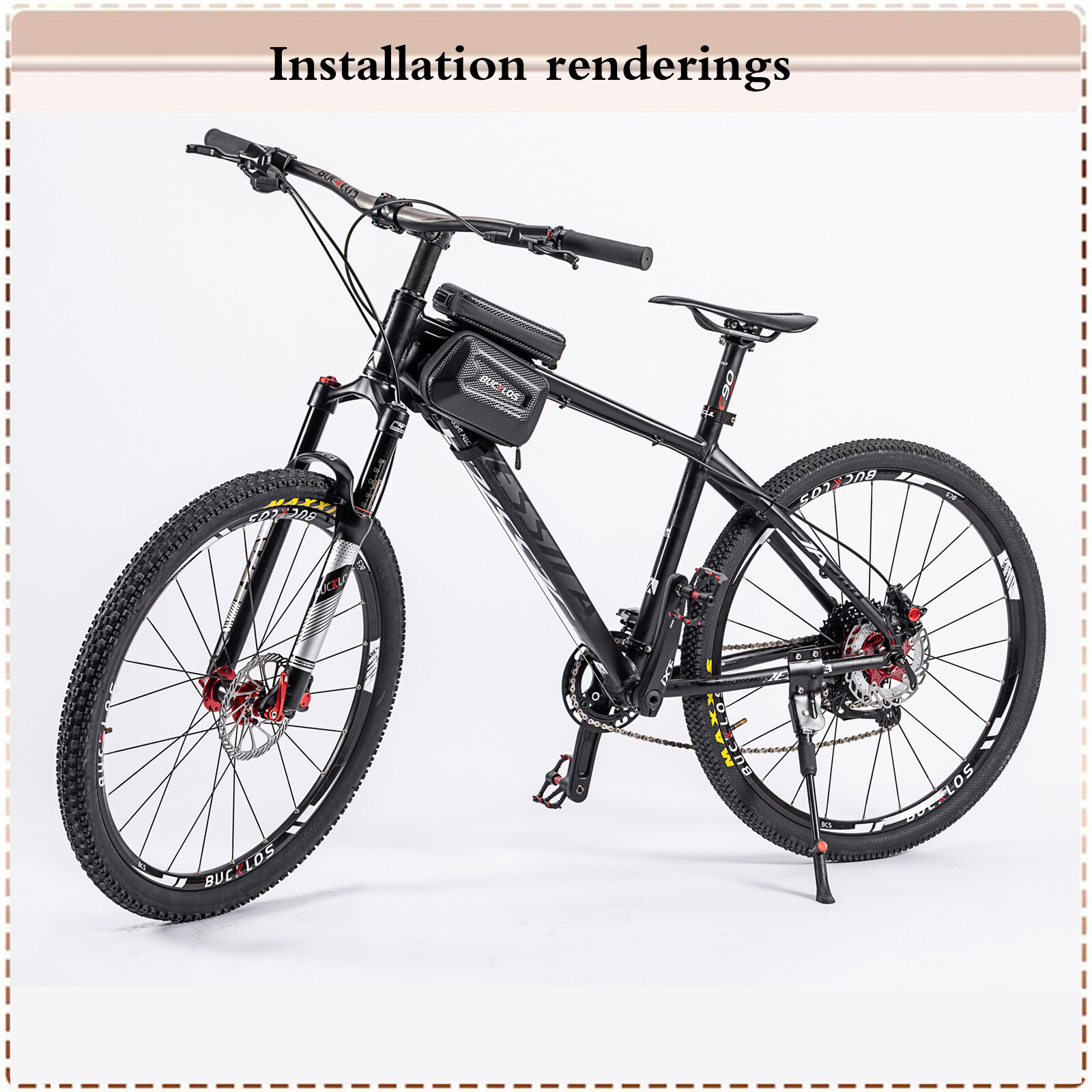 26″ Air Suspension Fork MTB Bike 120mm Travel 1-1/8″ Disc Brake 9mm QR Rebound