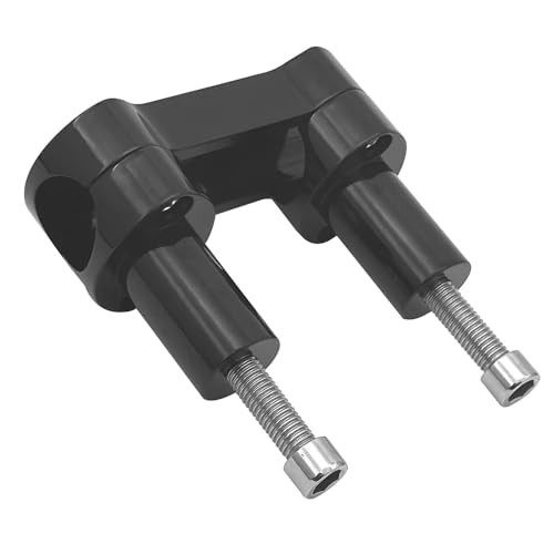 1-1/4″ Gloss Black Diameter Handlebar Riser High style Top Clamp Kit Mount