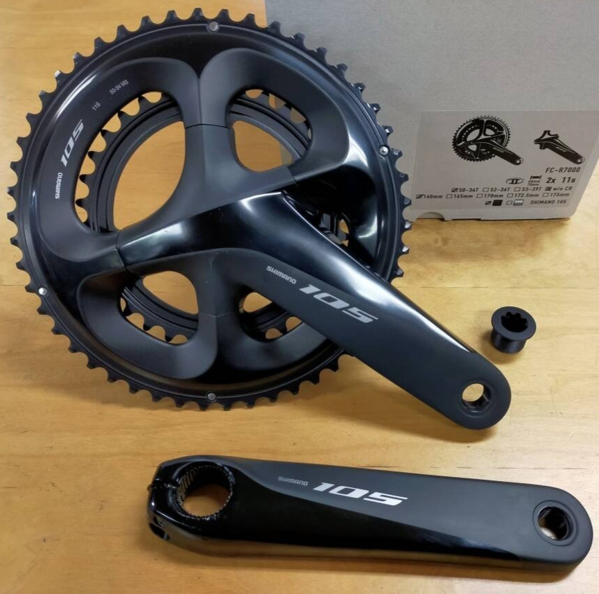 Shimano 105 FC-R7000 11-Speed 160mm 50-34T HollowtechII Crankset With Chainring