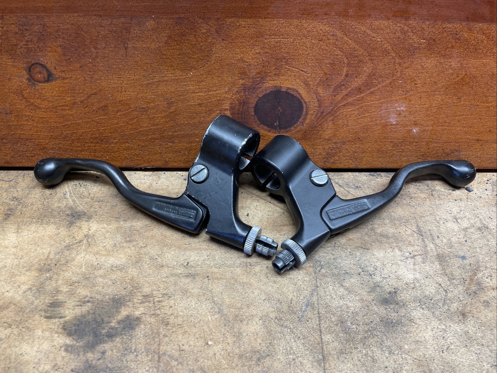 Vintage MAGURA Brake Lever Set 80s MTB Black RARE 22.2mm Klunker GERMANY