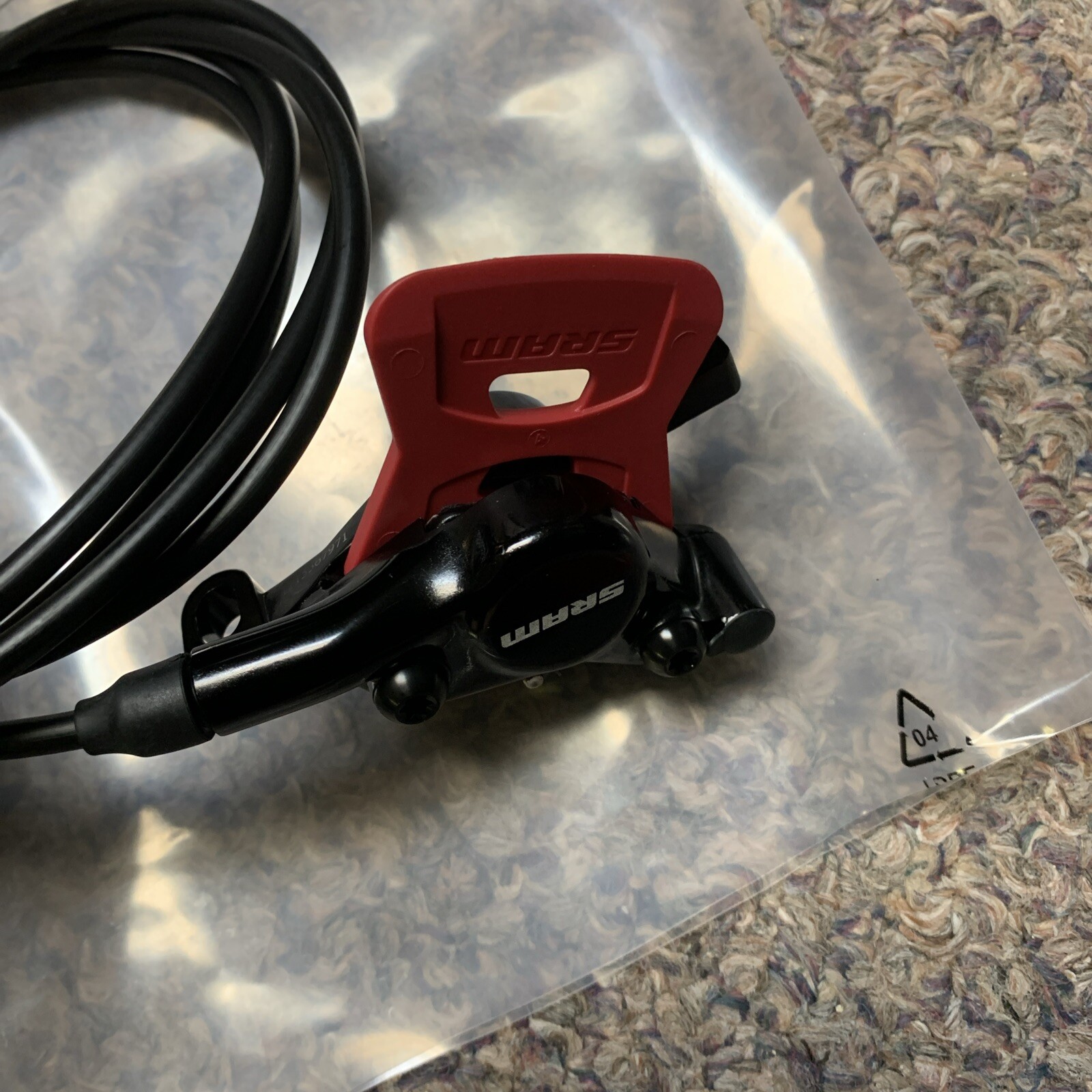 Sram AXS eTap HRD Road Disc Brake Post Mount Calipers Black Front and Rear Red