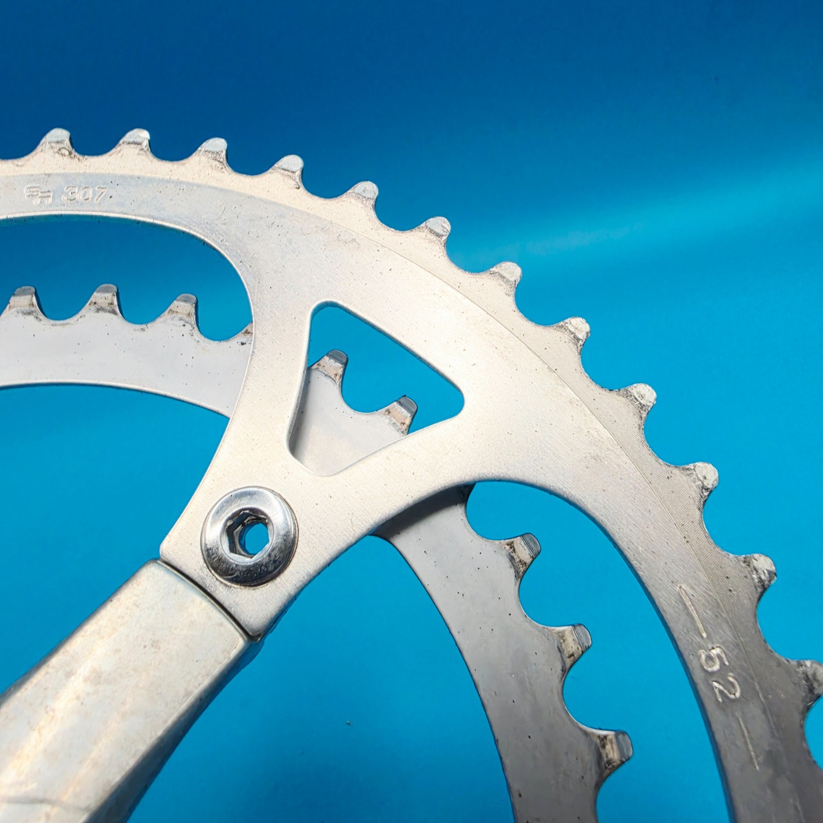 Vintage SR Sakae SA Square Taper Crankset 170mm 110 BCD 52/40 Toothf29