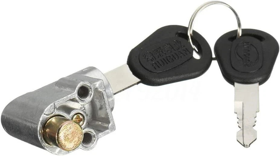 Universal Safety Lock for E-Bike Battery with Two Keys – Compact and Efficient