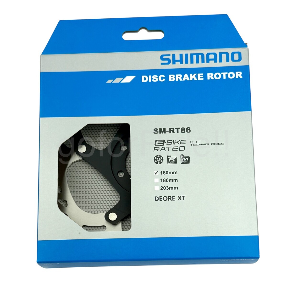 Shimano Deore XT SM-RT86 Disc Brake Rotor RT86S 160mm 6-Bolt IceTech for MTB